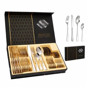 Service de Couverts Premium – Ensemble 24 Pièces