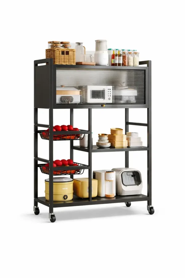 Étagère de Cuisine Multifonction sur Roulettes