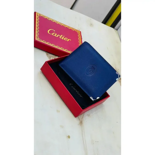 Portefeuille Cartier Bleu Élégance