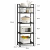 MaxiSpace Rack™ – Étagère Cuisine 5 Niveaux avec Roues
