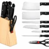 Set de Couteaux Premium 8 Pièces avec Bloc en Bois Set de Couteaux Premium 8 Pièces avec Bloc en Bois