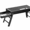 Barbecue Portable Pliable avec Tiroir à Charbon