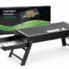 Barbecue Portable Pliable avec Tiroir à Charbon