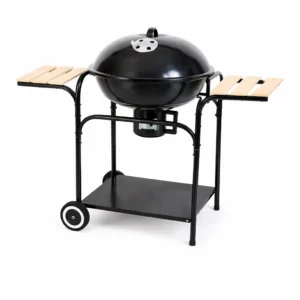 Barbecue Charbon Portable avec Tablettes Latérales Barbecue Charbon Portable avec Tablettes Latérales