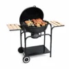 Barbecue Charbon Portable avec Tablettes Latérales
