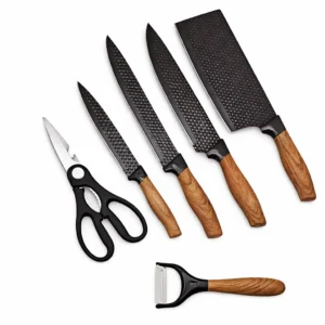 Set Couteaux Cuisine Design bois 6PCS