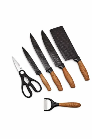 Set Couteaux Cuisine Design bois 6PCS