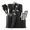Set Ustensiles de Cuisine Premium Noir 20PCS