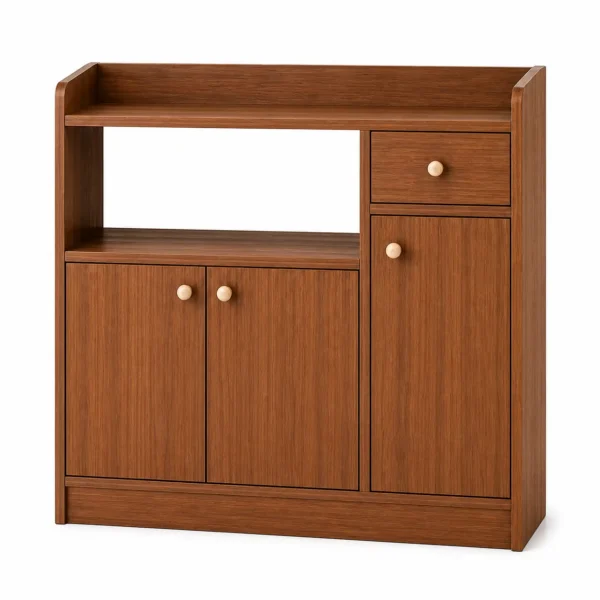 Buffet de Cuisine Moderne en Bois – Rangement Élégant & Pratique