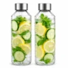 Bouteille en Verre Premium 1L avec Couvercle Inox