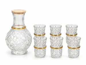 Service Carafe & Verres Élégance 7 Pièces