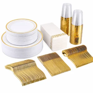 Service de Table Jetable Premium 175 Pièces