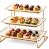 Présentoir Prestige en Porcelaine à 3 Niveaux
