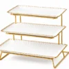 Présentoir Prestige en Porcelaine à 3 Niveaux