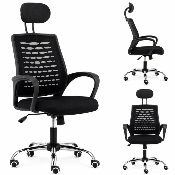 Chaise de Bureau Ergonomique avec Appui-Tête