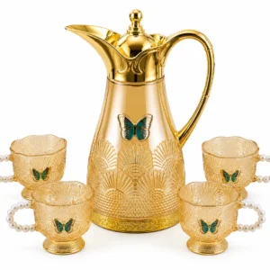 Service à Boissons Luxe Doré – 5 Pièces