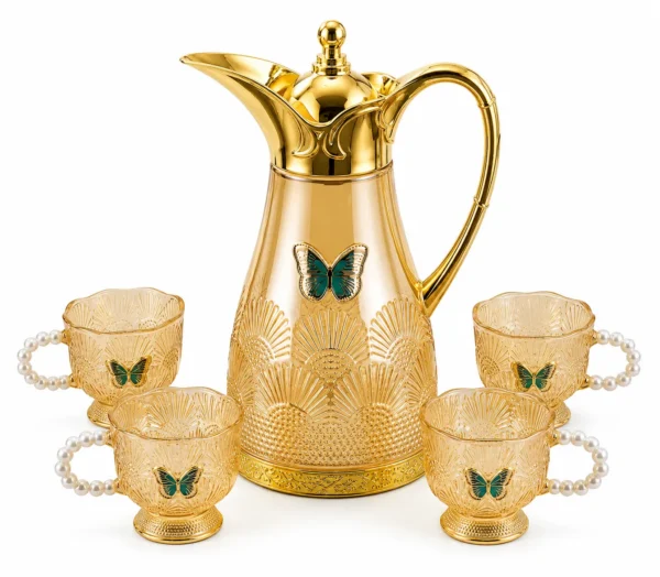 Service à Boissons Luxe Doré – 5 Pièces