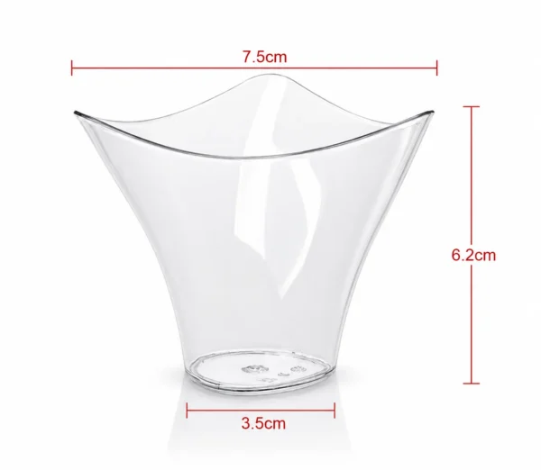 Lot de 10 Verrines Tulipe Transparentes Lot de 10 Verrines Tulipe Transparentes