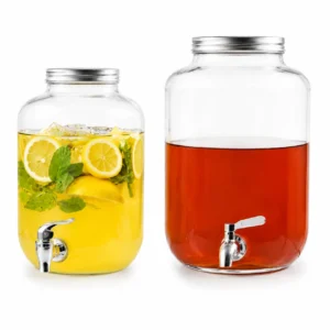 Duo Distributeurs de Boissons en Verre 5L & 8L