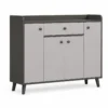 Buffet de Rangement Gris 4 Portes & 1 Tiroir Buffet de Rangement Gris 4 Portes & 1 Tiroir