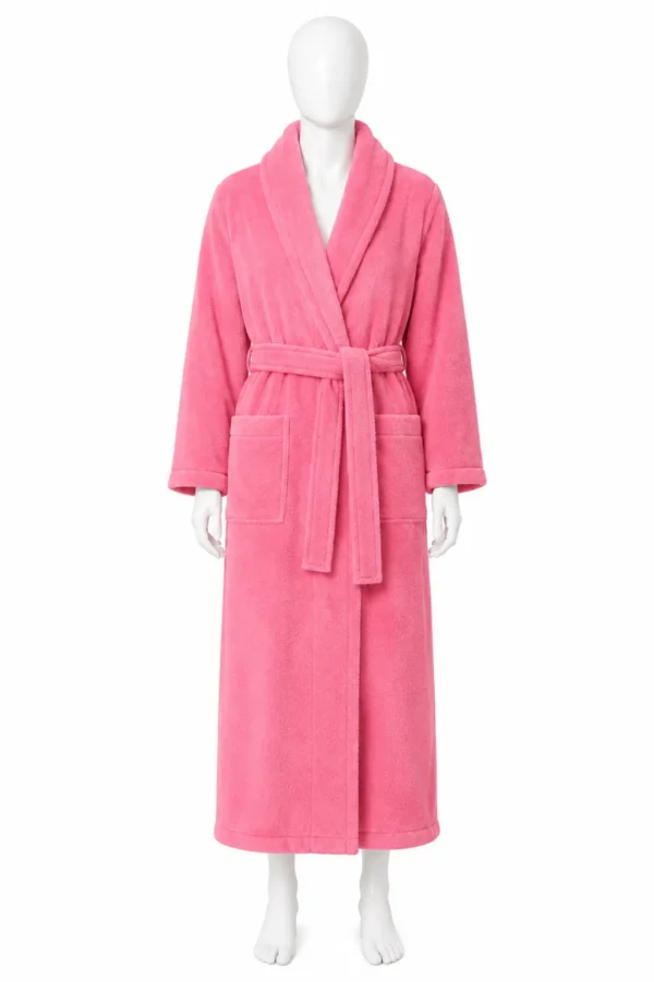 Peignoir Long Femme Rose Douceur