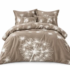 Drap en Coton 3 Pièces – 1 Drap + 2 Taies d’Oreiller
