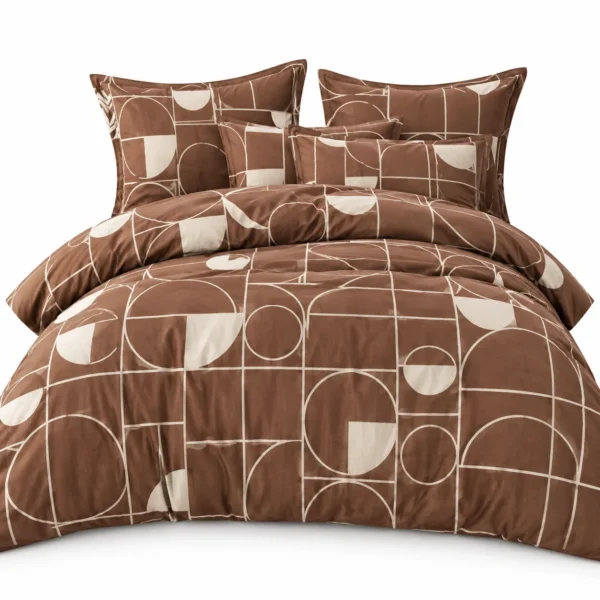 Drap en Coton 3 Pièces – 1 Drap + 2 Taies d’Oreiller