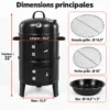 ChatGPT Image 20 sept. 2026, 18_28_33 Barbecue Vertical avec Thermomètre, Double Grille et Aération Réglable