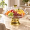 Coupe à Fruits sur Pied avec Couvercle Transparent