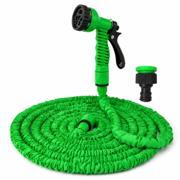 Tuyau d’Arrosage Extensible avec Pistolet Multifonction Tuyau d’Arrosage Extensible avec Pistolet Multifonction