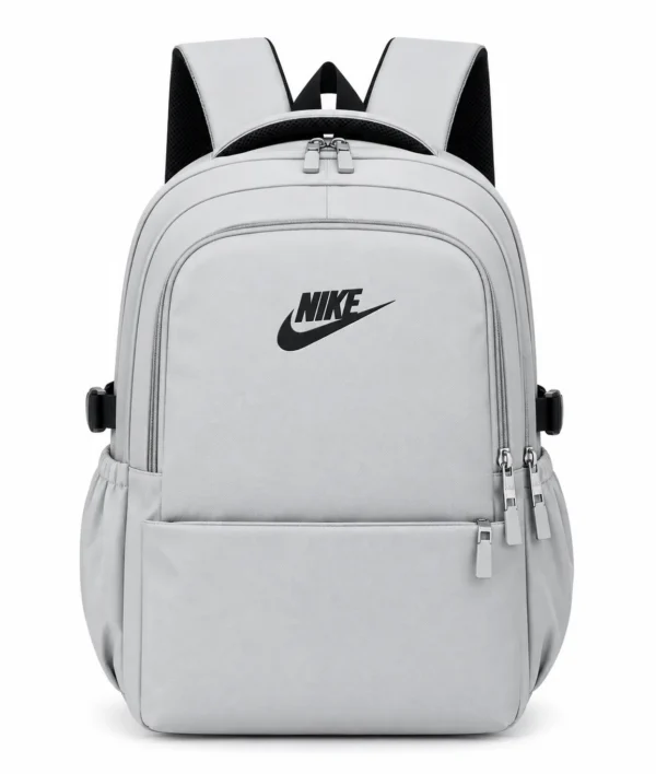 Sac à dos urbain multipoches avec compartiment ordinateur gris clair